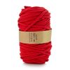 Was Cordón De Algodón Con Núcleo De Poliéster, Hilo De Algodón Diy, Macramé, Tejer, Cordón De Algodón Ideal Para Manualidades (9 Mm, 50 M, Rojo)