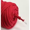 Was Cordón De Algodón Con Núcleo De Poliéster, Hilo De Algodón Diy, Macramé, Tejer, Cordón De Algodón Ideal Para Manualidades (9 Mm, 50 M, Rojo)