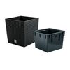 Maceta Rato 15,8l Con Cubilete Para Plantar En Antracita 26,2x26,2x26,6 Cm