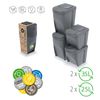 Cubos De Basura De Reciclaje 2x25l 2x35l