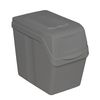 Set De 5 Cubos De Basura Keden Sortibox Para Reciclado, Gris, Volumen 5x20l