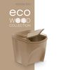 Set De 4 Cubos De Basura Keden Sortibox Papelera Reciclaje, Antracita Eco, Volumen 4x25l