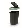 Keden Compacta Q Contenedor De Basura, Papelera De 12 Litros Color Verde