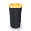 Cubo De Reciclaje 45l Plástico Tapa Abierta Amarillo Keden