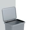 Cubo De Reciclaje De Forma Cuadrada 12l Gris Keden Keden