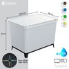 Sistema Clasificador De Reciclaje 4x10l Color Blanco Keden