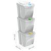 Set 3x25l Papeleras Reciclaje sortibox - Prosperplast