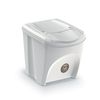 Set De 3 Cubos De Basura Keden Sortibox Papelera Reciclaje, Blanco Roto, Volumen 3x25l