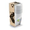 Set De 4 Cubos De Basura Keden Sortibox Papelera Reciclaje, Blanco Roto, Volumen 4x35l