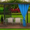 Cortina De Exterior Jardin 155x200cm, 1ud Para Terraza/balcón, Azul