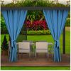 Cortina De Exterior Jardin 155x200cm, 2ud Para Terraza/balcón, Azul