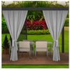 Cortina De Exterior Jardin 155x200cm, 2ud Para Terraza/balcón, Gris