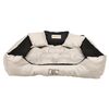 Cama Grande Para Perros Y Gatos 75 X 65 Beige - Kingdog Talla M