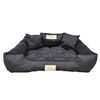 Cama Grande Para Perros Y Gatos 75 X 65 Negro- Kingdog Tamaño M