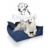 Cama Grande Para Perros Y Gatos 75 X 65 Negro- Kingdog Tamaño M