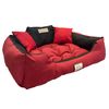 Cama Grande Para Perros Y Gatos 75 X 65 Rojo - Kingdog Talla M