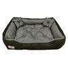 Prestige Cama Para Perros Y Gatos Con Cojín Material Impermeable Lavable (dimensiones Interiores: 130x100 / Dimensiones Exteriores: 145x115cm, Gris/negro)