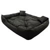 Kingdog Ecco Cama Para Perros Y Gatos Con Cojín. Material Impermeable Lavable 115x95 Cm Color Negro