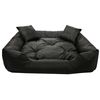 Kingdog Ecco Cama Para Perros Y Gatos Con Cojín. Material Impermeable Lavable 115x95 Cm Color Negro