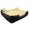 Ecco Cama Para Perro Y Gato Con Cojín Tamaño L Beige & Negro Impermeable Nylon Mascota Lavable Material Impermeabletamaño Interior: 100x80 / Tamaño Exterior: 115x95cm