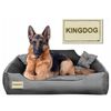 Cama Para Perros Y Gatos De Microfibra 100x80 / 115x95 Cm Gris-negro