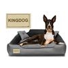 Cama Para Perros Y Gatos De Microfibra 100x80 / 115x95 Cm Gris-negro