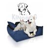 Kingdog Cama Para Perros Y Gatos Con Dos Cojines Cojín Para Perros Cesta Para Mascotas Material Pvc Impermeable Lavable (3xl 145x115cm, Gris Oscuro)