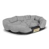 Kingdog Cama Ovalada Para Perro Gato Sofá Para Mascotas 75 X 50 Cm Impermeable Gris