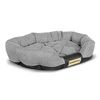 Kingdog Cama Ovalada Para Perro Gato Sofá Para Mascotas 100 X 75 Cm Impermeable Gris