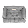 Kingdog Cama Para Perro Sofá Para Mascotas Corralito Prestige 80x60 Cm Impermeable Gris