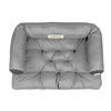 Kingdog Cama Para Perro Sofá Para Mascotas Corralito Prestige 100 X 70 Cm Impermeable Gris