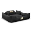 Cama Para Perro 75x65 Cm Color Negro Kingdog