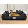 Cama Para Perro 75x65 Cm Color Negro Kingdog