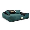 Cama Para Perro 100x75 Cm Color Verde/negro Kingdog