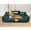 Cama Para Perro 100x75 Cm Color Verde/negro Kingdog