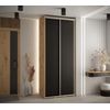 Armario Corredero Davos 1 100x235x45 Artesano/negro/plata