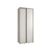 Armario Corredero Davos 1 100x235x45 Blanco/blanco/plata