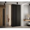 Armario Corredero Davos 1 100x235x45 Negro/negro/negro