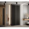 Armario Corredero Davos 1 100x235x45 Negro/negro/plata