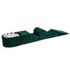 Meowbaby Parque Infantil De Espuma Con Piscina De Bolas, Verde Oscuro : Blanco, 100 Pcs