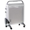 Convector Eléctrico Aire Caliente 2 Niveles Potencia Termostato Regulable Silencioso Portátil Blanco 2000w Adler Ad7750