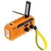 Radio Solar Recargable De Emergencia Con Dinamo Fm Am, Portátil, Cargador Usb C, Power Bank Amarillo  Adler Ad1197