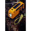 Radio Solar Recargable De Emergencia Con Dinamo Fm Am, Portátil, Cargador Usb C, Power Bank Amarillo  Adler Ad1197