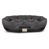 Cama Para Perro Ovalada 130x105 Cm Impermeable Color Negro