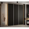 Armario Corredero Davos 1 200x235x45 Artesano/negro/plata