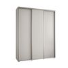 Armario Corredero Davos 1 200x235x45 Blanco/blanco/plata