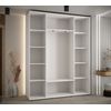 Armario Corredero Davos 1 200x235x45 Blanco/blanco/plata