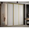 Armario Corredero Davos 1 200x235x45 Blanco/blanco/dorado