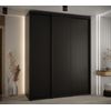 Armario Corredero Davos 1 200x235x45 Negro/negro/negro