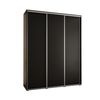 Armario Corredero Davos 1 200x235x45 Negro/negro/plata